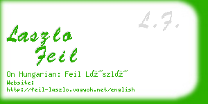 laszlo feil business card